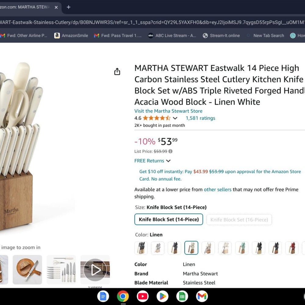 14 piece Knife set